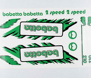 Sticker set Babetta - green (Jawa 50 Babetta 210) / 