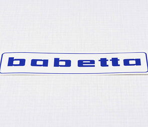 Sticker Babetta 136x32mm - blue (Jawa 50 Babetta 207 210) / 