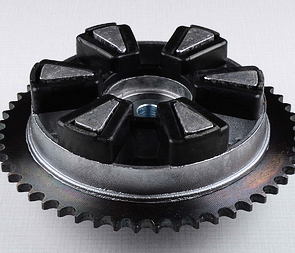 Rear chain wheel - 52t, complete (Jawa 350 634 638 639 640) / 