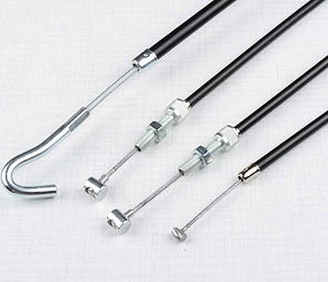 Bowden cable set with adjustment - sport gas (Jawa Kyvacka) / 