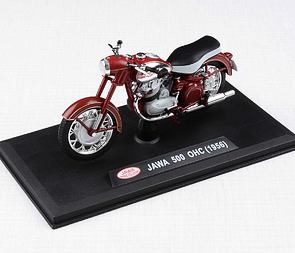 1:18 scale model Jawa 500 OHC (1956) - RED / 