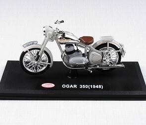 1:18 scale model Jawa Ogar 350 (1948) - GREY / 