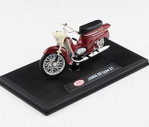 1:18 scale model Jawa 50 Pionyr type 21 - RED / 