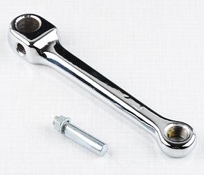 Pedal arm with wedge pin - Left (Babetta 207, 210) / 
