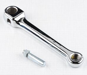 Pedal arm with wedge pin - Left (Jawa 50 Babetta 207 210) / 