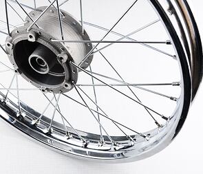 Rear wheel - complete (Jawa 50 Babetta 207 210) / 