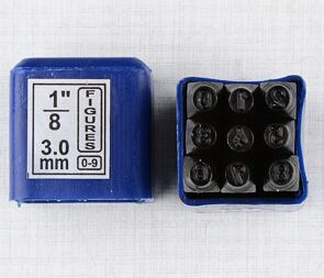 Punches for type plate - 3mm (Jawa CZ 125 175 250 350) / 
