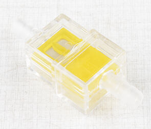 Fuel filter square 5/6mm - yellow (Jawa CZ Simson) / Fuel filter square 5/6mm - yellow (Jawa CZ Simson) /