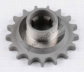 Drive sprocket - 17t with extension (Jawa 250, 350 Kyvacka) / 