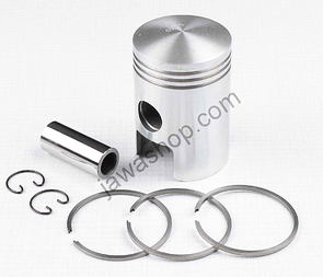 Piston set 52.00 - 53.50mm, pin 18mm (Jawa, CZ 125) / 