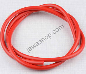 High voltage ignition cable - red 1m (Jawa 250 350 CZ 125 175) / 