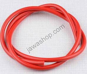 High voltage ignition cable - red 1m (Jawa CZ 125 175 250 350) / 