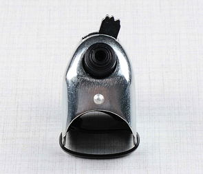 Lights switch, horn button with side hole - zinc (Jawa CZ 125 175 250 350 Kyvacka) / 