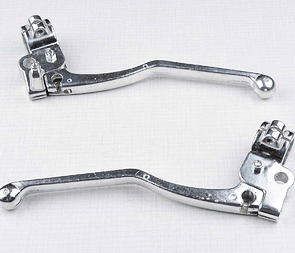 Brake and clutch lever set with clamp (CZ 476-488) / 