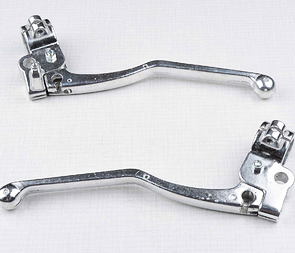 Brake and clutch lever set with clamp (CZ 125 175 476-488) / 