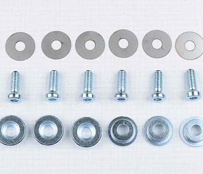 Brake floating disk bolt and washer set (Jawa 350 639 640) / 