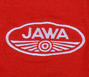 T-shirt red, white JAWA logo (XXL Size) / 