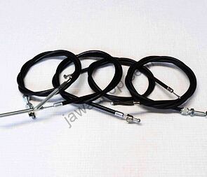 Bowden cable set with adjustment (Jawa Pionyr 21, 23) / Bowden cable set with adjustment (Jawa Pionyr 21, 23) /