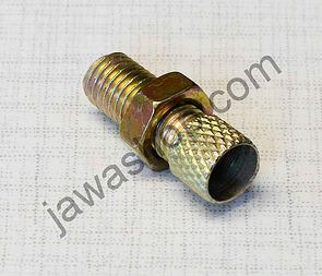 Bowden cable bolt with nut (Jawa CZ 125 175 250 350) / 