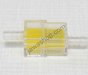 Fuel filter square 6mm - yellow Jawa, CZ / 