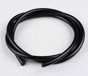 High voltage ignition cable - black 1m (Jawa, CZ) / 