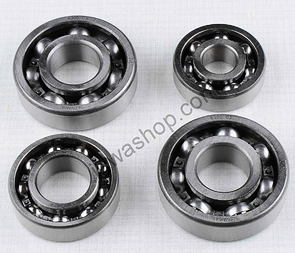 Ball bearing of engine - 4pcs (Jawa 350 type 354) / 