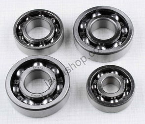 Ball bearing of engine set - 4pcs (Jawa 250 Panelka) / 