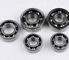 Ball bearing of engine set - 5pcs (Jawa 50 Pionyr 20 21 23) / 