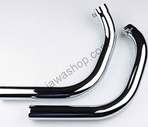 Exhaust pipe set (Jawa 250 350 Bizon) / 