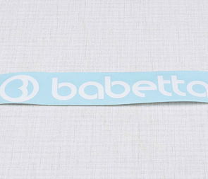 Sticker Babetta 135x25mm - white (Jawa 50 Babetta 207 210) / 