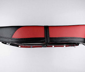 Seat black / red side - flat (Jawa CZ 250 350 Panelka) / 