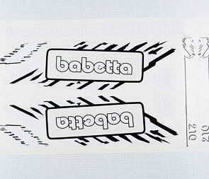 Sticker set Babetta - white (Jawa 50 Babetta 210) / 