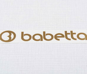 Sticker Babetta 135x25mm - golden (Jawa 50 Babetta 207 210) / 