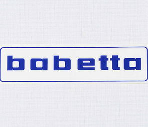 Sticker Babetta 136x32mm - blue (Jawa 50 Babetta 207 210) / 