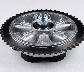 Rear chain wheel - 52t, complete (Jawa 350 634 638 639 640) / 