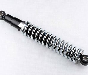 Rear shock - chrome spring (CZE) (Jawa 350 634 638 639 640) / 