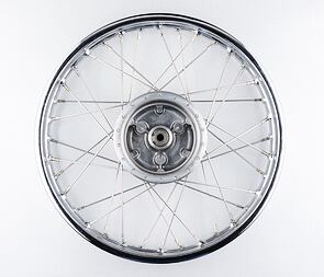 Wheel 16" x 1.60 complete - stainless spokes (Jawa 50 Pionyr) / 