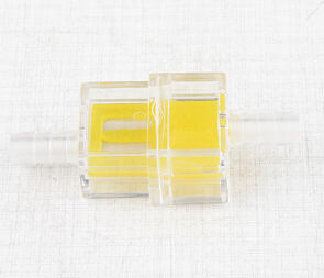 Fuel filter square 5/6mm - yellow (Jawa CZ Simson) / Fuel filter square 5/6mm - yellow (Jawa CZ Simson) /