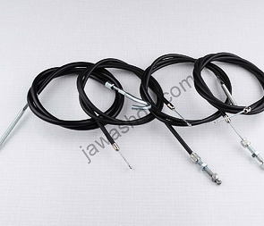 Bowden cable set with adjustment (Jawa CZ 125 175 250 350 Kyvacka) / 