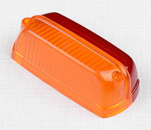 Tail lamp cover - orange / red (CZ, Scooter, PAV 40) / 