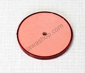 Circle reflector 62mm with hole - red (Jawa, CZ) / 