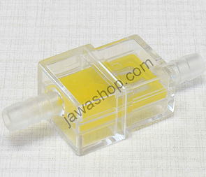 Fuel filter square 6mm - yellow Jawa, CZ / 