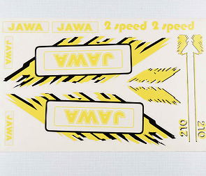 Sticker set JAWA - yellow (Jawa 50 Babetta 210) / 
