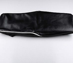 Seat cover black with white line (Jawa 350 634) / 