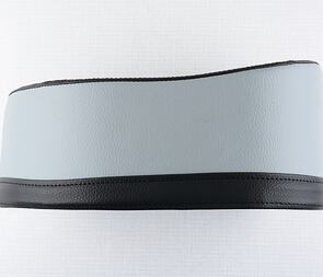Seat - black / grey (leatherette) (Jawa 50 Pionyr 555) / 