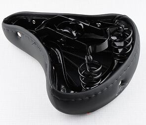 Seat black - black springs (Jawa 50 Babetta 207) / 