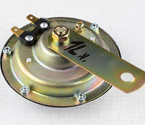 Electric horn 12V d100mm - red (Jawa 350 638 639 640) / 