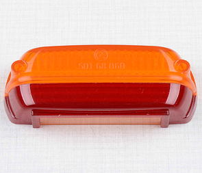 Tail lamp cover - orange / red (CZ, Scooter, PAV 40) / 