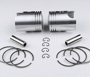 Piston set L+R 58-60mm, pin 16mm (Jawa 350 - 12V) / Piston set L+R 58-60mm, pin 16mm (Jawa 350 - 12V) /