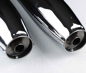 Exhaust silencer set (Jawa 350 634 early models) / 